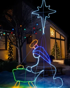 Baby Jesus Rope Light Silhouette, 200 Cm
