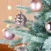 Baby Pink Shatterproof Baubles, 50 Pack, 6 Cm