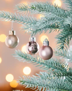 Baby Pink Shatterproof Baubles, 36 Pack, 3 Cm