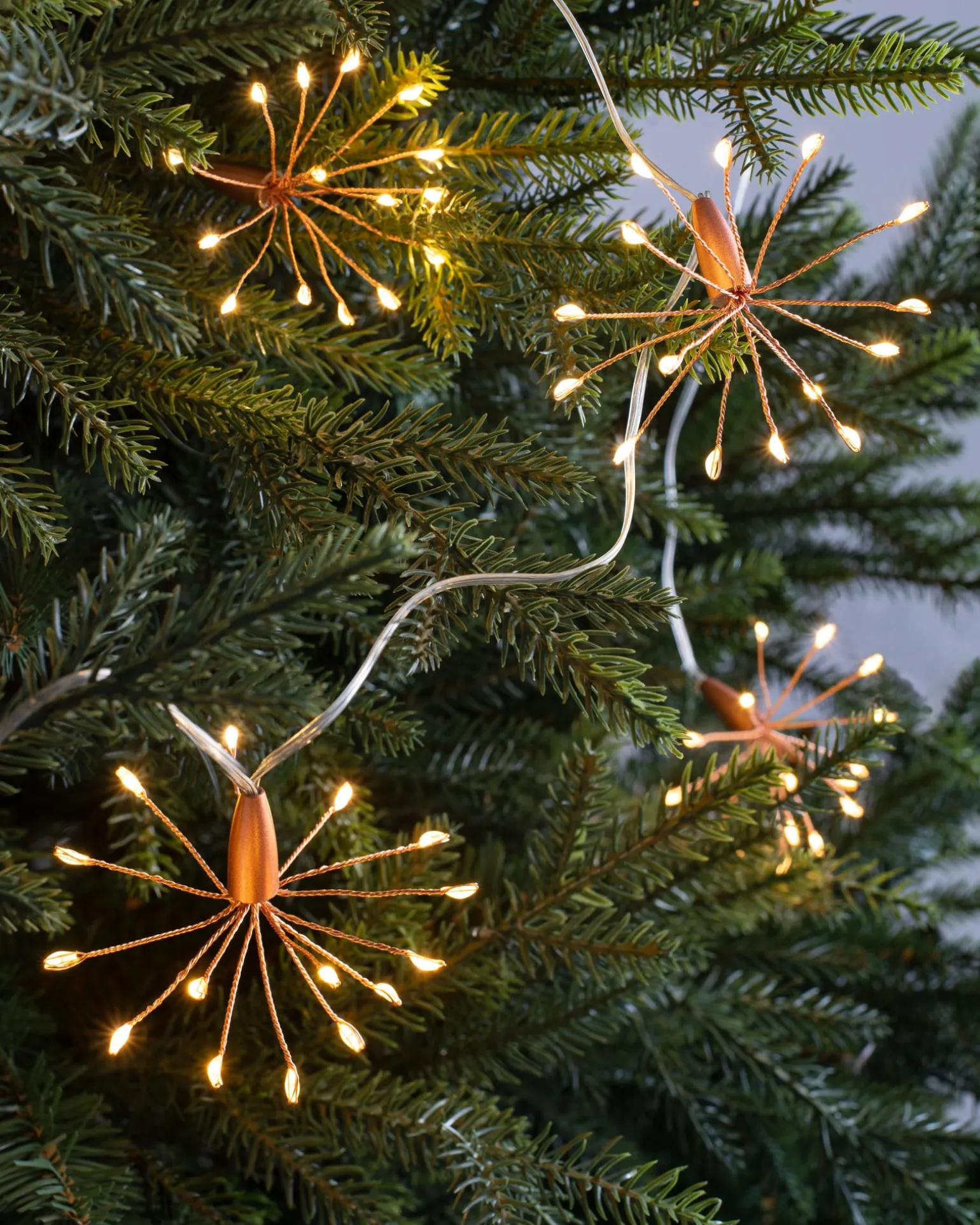 Battery Operated Firework Copper Wire Light String, 2 M