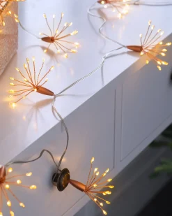 Battery Operated Firework Copper Wire Light String, 2 M