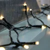 Battery Operated Multi-Function 100 LED Light String With Timer, Warm White