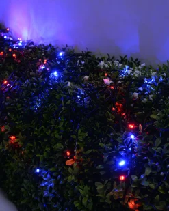 Battery Operated Multi-Function 100 LED Light String With Timer, Multi-Coloured