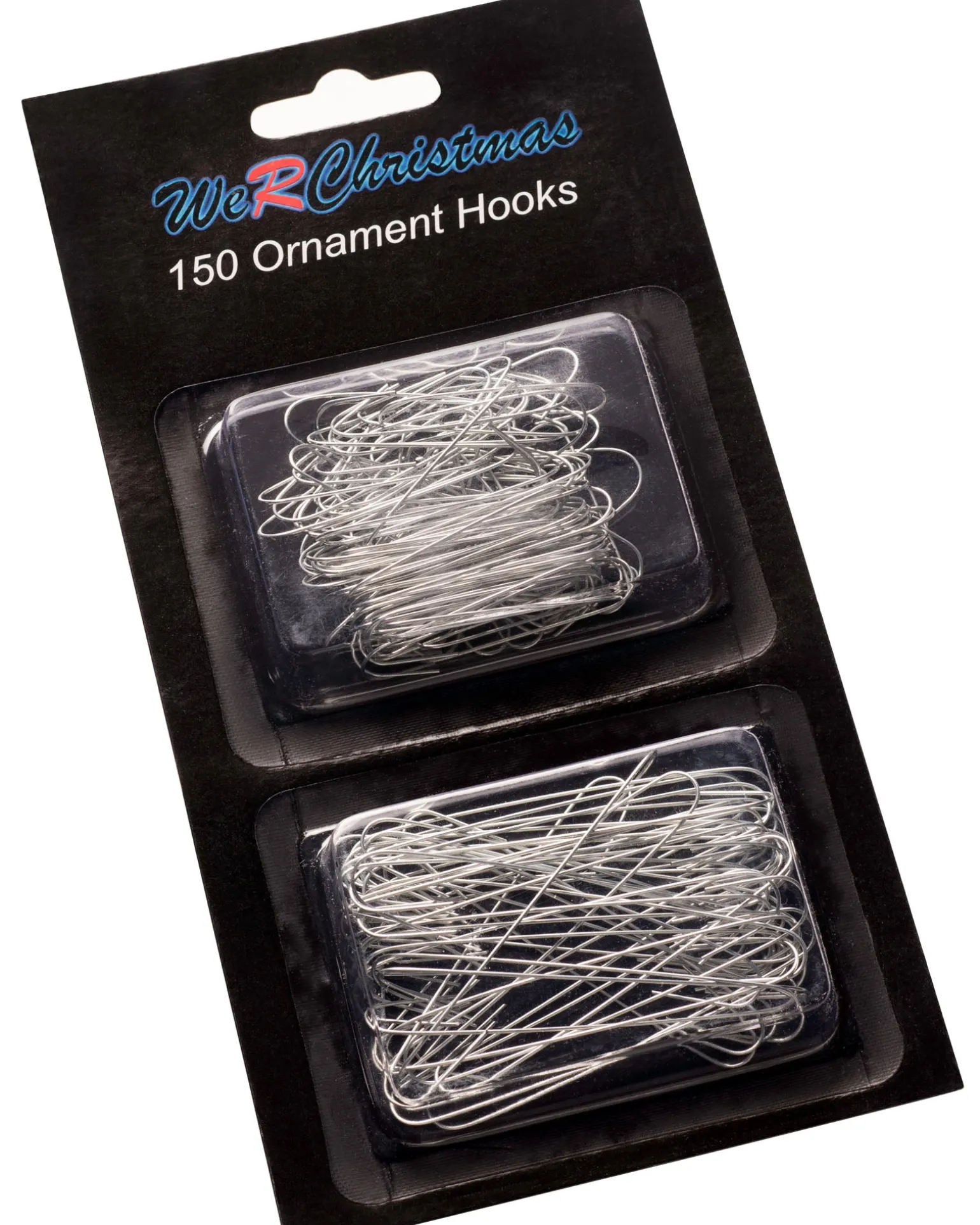 Bauble Ornament Hooks Multi Pack, Silver, Pack Of 150