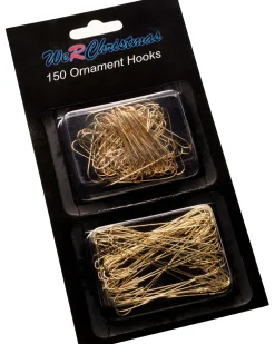 Bauble Ornament Hooks Multi Pack, Gold, Pack Of 150