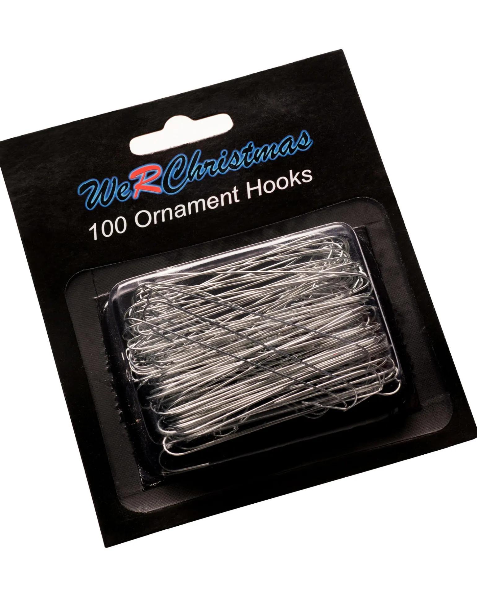 Bauble Ornament Hooks, Silver, Pack Of 100