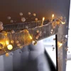 Beaded Garland Light String Decoration With 20 LED Lights, 1.8m, Warm White