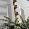 Bells Wreath Door Hanger, Antique Gold, 38 Cm