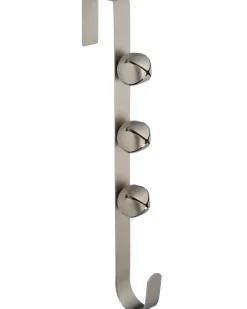 Bells Wreath Door Hanger, Antique Silver, 38 Cm