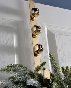Bells Wreath Door Hanger, Gold, 38 Cm