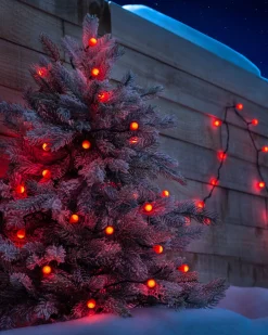 Berry Multi-Function 50 LED Connectable Light String, Bright Red