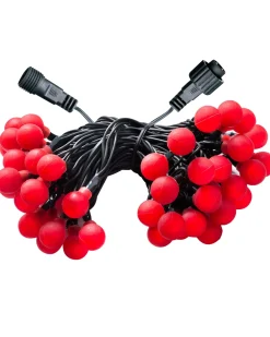 Berry Multi-Function 100 LED Connectable Light String, Bright Red