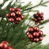 Burgundy Glass Berry Cluster Baubles, 10 Pack