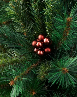 Burgundy Glass Berry Cluster Baubles, 10 Pack