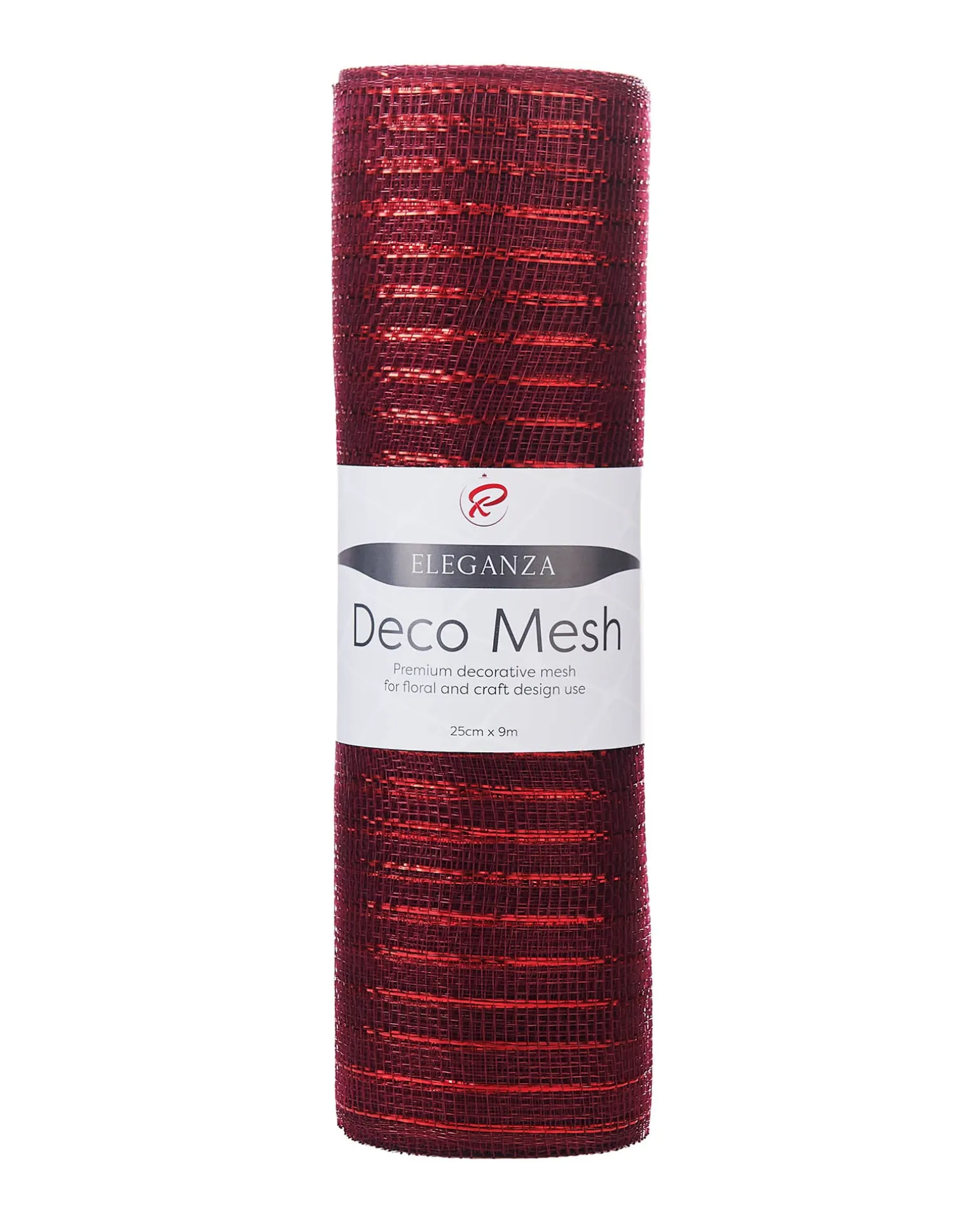 Burgundy Mesh With Red Foil, 9 M
