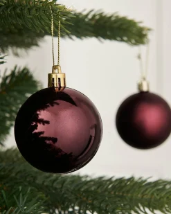 Burgundy Shatterproof Bauble, 50 Pack