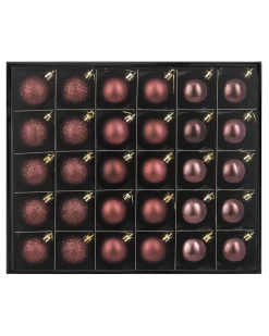 Burgundy Shatterproof Bauble, 50 Pack