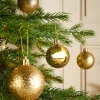 Christmas Gold Shatterproof Bauble, 50 Pack