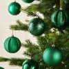 Christmas Green Shatterproof Baubles, 16 Pack, 8 Cm