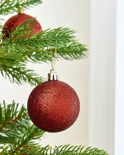 Christmas Red Shatterproof Bauble, 50 Pack