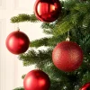 Christmas Red Shatterproof Baubles, 9 Pack, 10 Cm