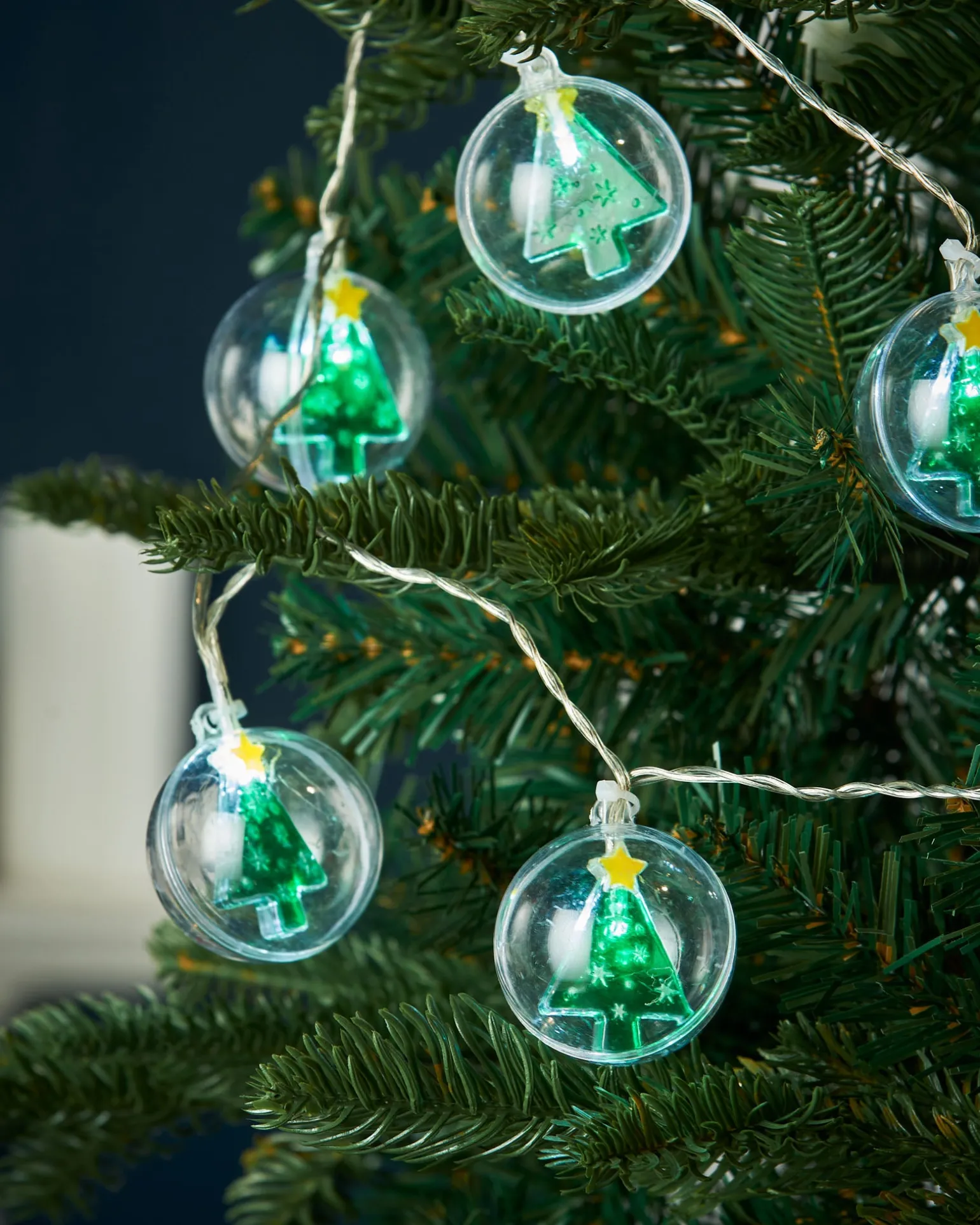 Christmas Tree Bauble LED Light String, 1.8 M