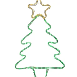 Christmas Tree Rope Light Silhouette, 48 Cm