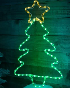Christmas Tree Rope Light Silhouette, 48 Cm