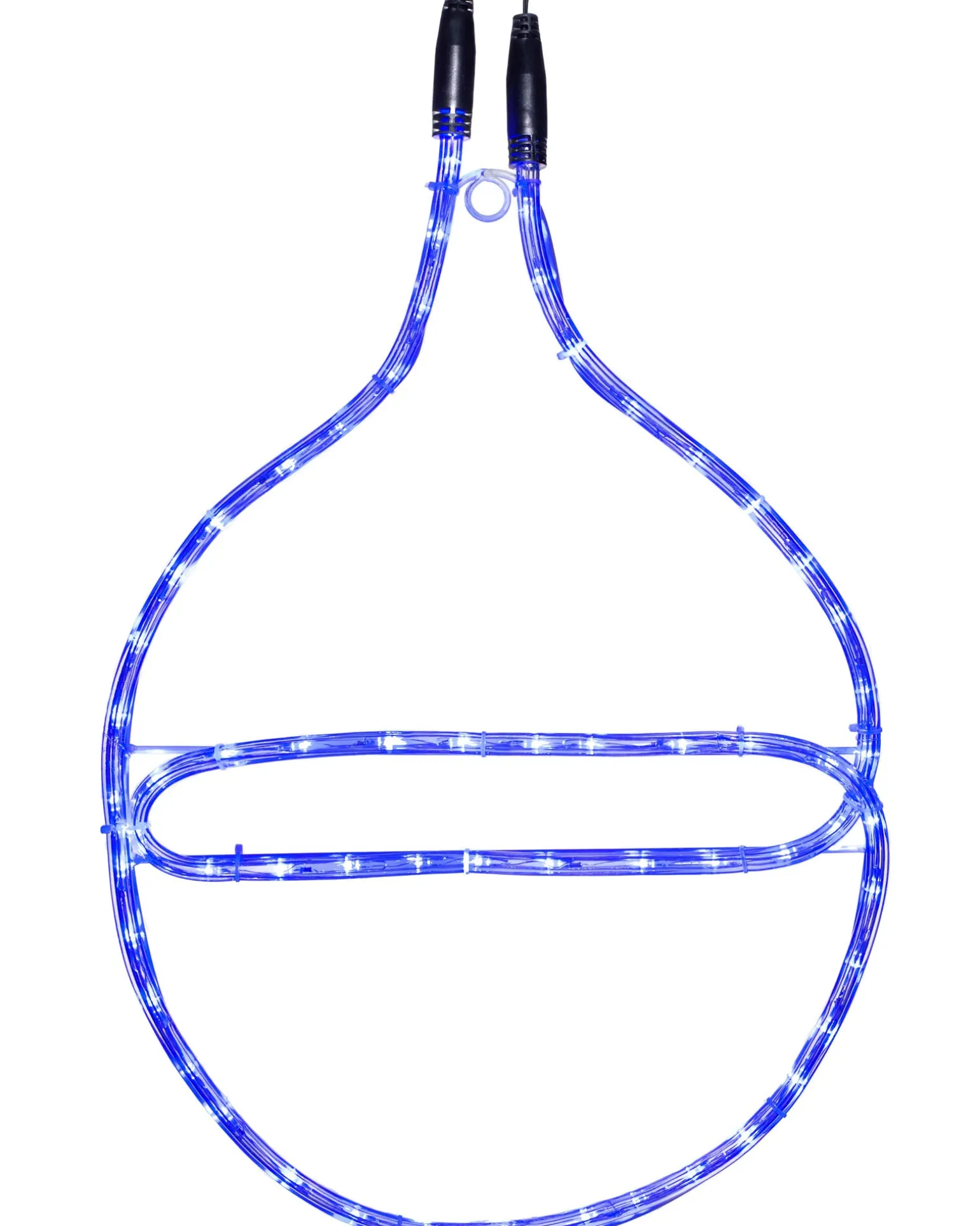 Connectable Bauble Rope Light Silhouette, Blue, 54cm