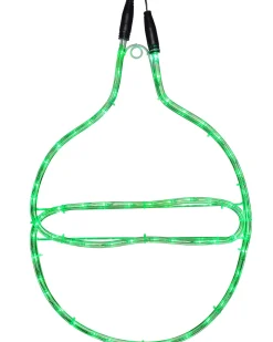 Connectable Bauble Rope Light Silhouette, Green, 54cm