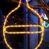 Connectable Bauble Rope Light Silhouette, Yellow, 54 Cm