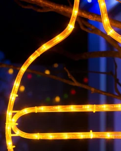 Connectable Bauble Rope Light Silhouette, Yellow, 54 Cm