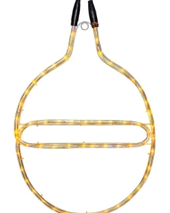Connectable Bauble Rope Light Silhouette, Yellow, 54 Cm