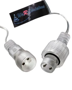 Connectable Icicle 100 LED Christmas Lights, Warm White