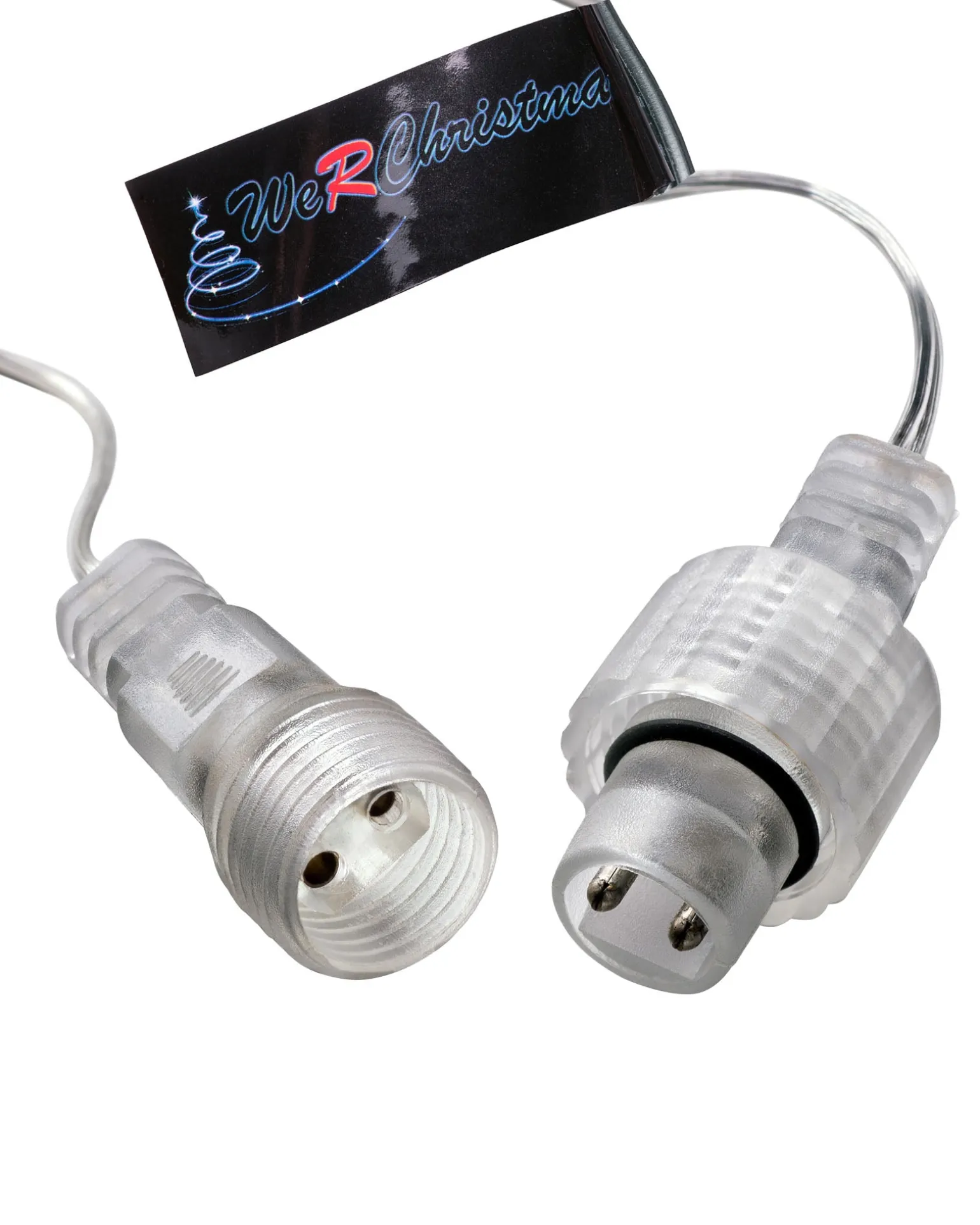 Connectable Icicle 100 LED Christmas Lights, Bright White