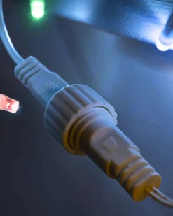 Connectable Icicle 240 LED Christmas Lights, Multi-Coloured
