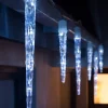 Connectable Icicle 8 LED Christmas Lights, Bright White