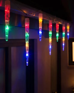 Connectable Icicle LED Light String, Multi-Coloured, 5.2 M