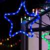 Connectable Star Rope Light Silhouette, Blue, 32 Cm