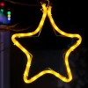 Connectable Star Rope Light Silhouette, Yellow, 32 Cm