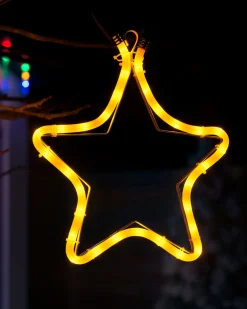 Connectable Star Rope Light Silhouette, Yellow, 32 Cm