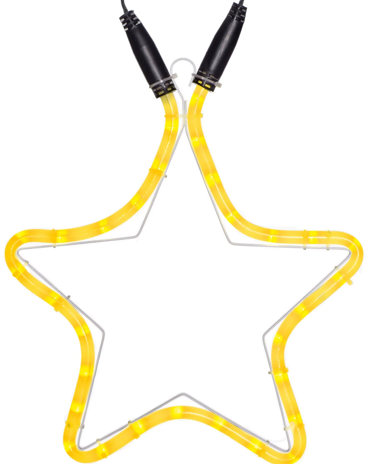 Connectable Star Rope Light Silhouette, Yellow, 32 Cm