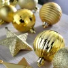 Copper Shatterproof Baubles Set, 42 Pack
