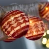 Cotton Ball 20 LED Fairisle Light String, 3 M