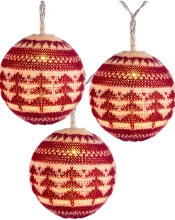 Cotton Ball 20 LED Fairisle Light String, 3 M