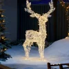 3D Acrylic Reindeer Decoration, 122 Cm