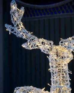 3D Acrylic Reindeer Decoration, 122 Cm