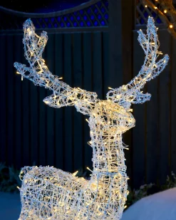 3D Acrylic Reindeer Decoration, 122 Cm