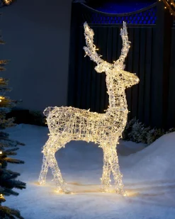 3D Acrylic Reindeer Decoration, 122 Cm