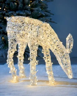 3D Acrylic Reindeer Decoration, 90 Cm